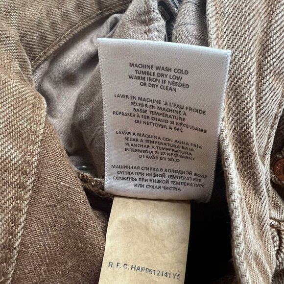 Re/Done Brown Straight Leg Jeans - Picture 9 of 14